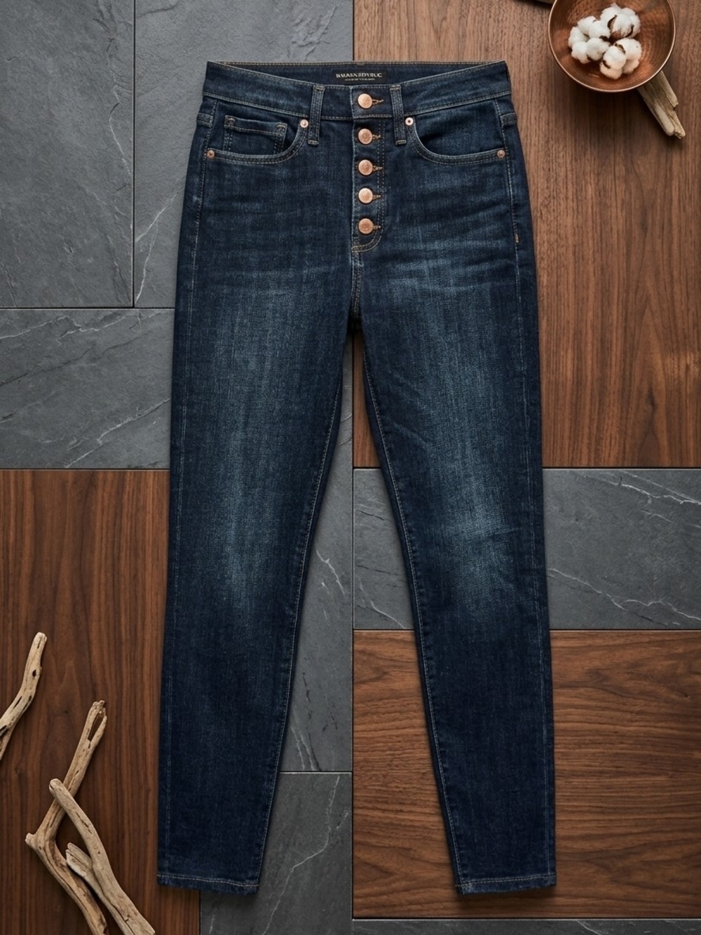 ​Banana Republic High-Rise Skinny Ankle Jeans Button Fly NWT 27